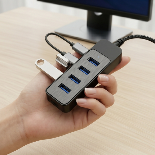 Hub USB 4 Puertos 3.0 — Expandí tus conexiones al instante